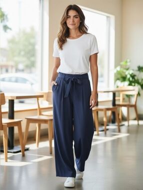 NWT New A New Day Trousers Pants With Removable Tie Belt